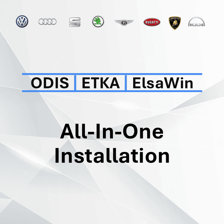 All-in-One VAG Diagnostics Software: ODIS Service, ODIS Engineering, VAG ETKA & ElsaWin Remote Installation Service