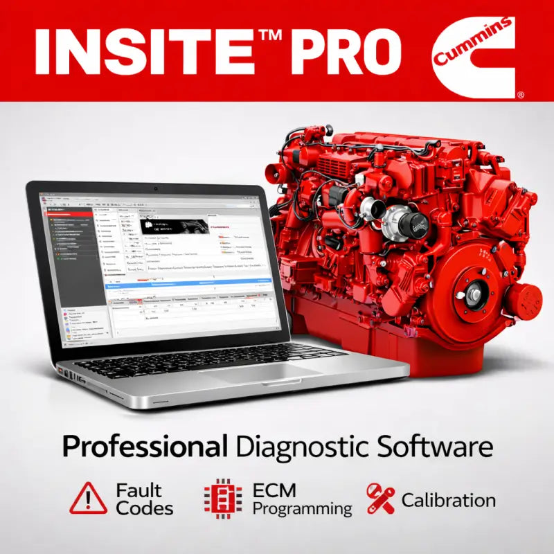 CUMMINS INSITE 8.9 PRO Diagnostic Software & ECM Password Removal (Zap-IT) 02/2026 INCAL | Remote Installation Service