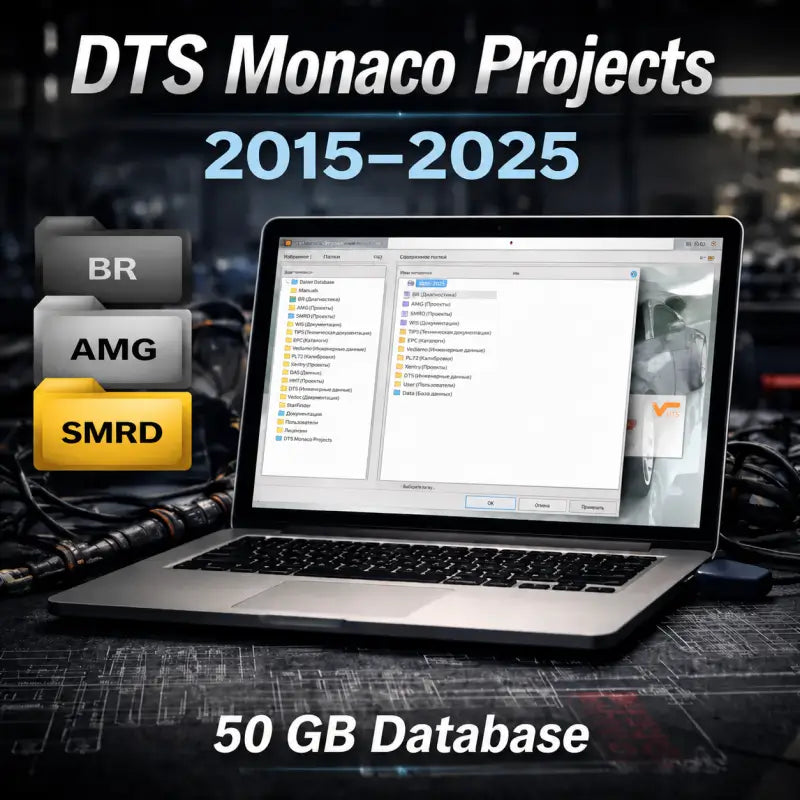 DTS Monaco Projects Database 2015–2025 (50GB) – Full Mercedes-Benz Engineering & Diagnostics Library