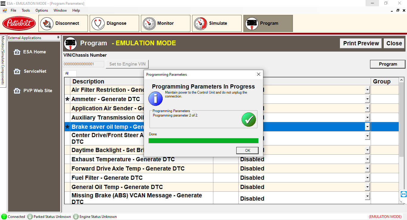 Paccar ESA (Electronic Service Analyst) Diagnostic Software v5.7.0 with 03.2023 SW Calibration Files