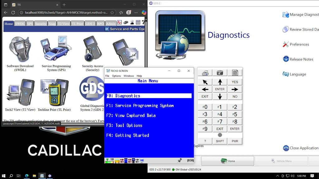 GM Diagnostic Bundle — Remote Install (GlobalTIS, GDS2 & Tech2Win)