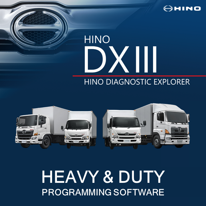 HINO DXIII (Diagnostic Explorer 3) Medium & Heavy Duty Truck Diagnostic & Programming Software Q3 2024 | Remote Installation Service