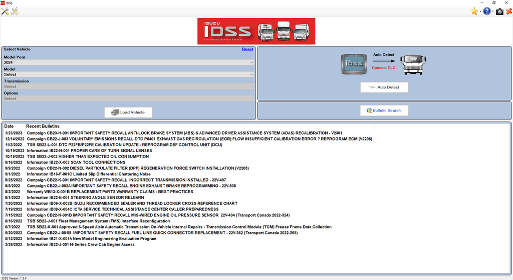 Isuzu Diagnostic Service System (IDSS) Software All-In-One (US-IDSS | G-IDSS | E-IDSS) Remote Installation Service