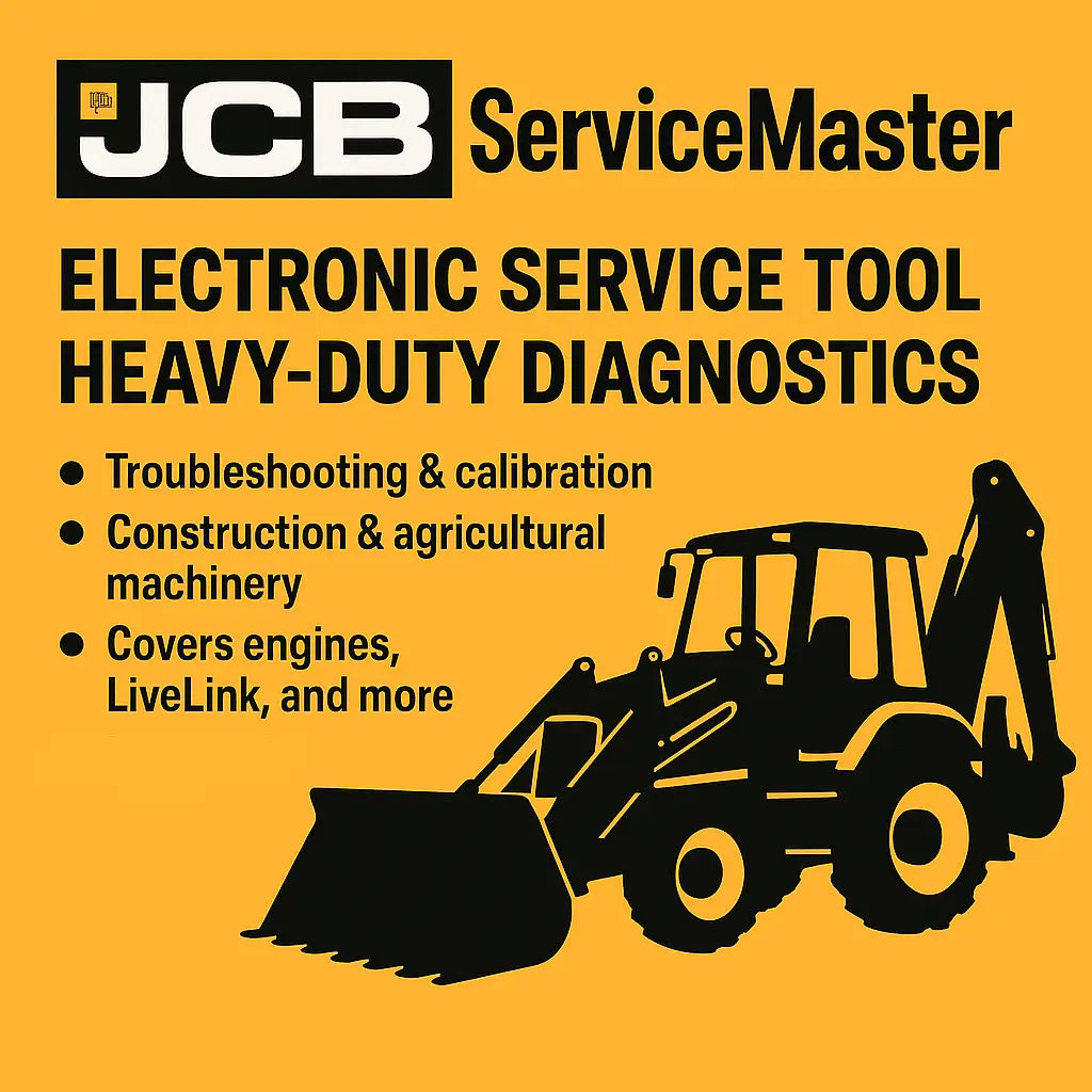JCB ServiceMaster 4 v25.1.0 Diagnostic Tool – Heavy Duty Truck, Agricultural & Construction Machinery Software