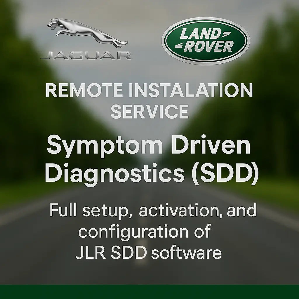 Jaguar & Land Rover SDD v168 Remote Installation Service – Dealer-Level Diagnostics & Programming