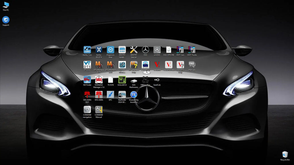 Mercedes XDOS XENTRY OpenShell 3.2025 All-In-One Dealer Level Diagnostic Software Package – Remote Installation Included