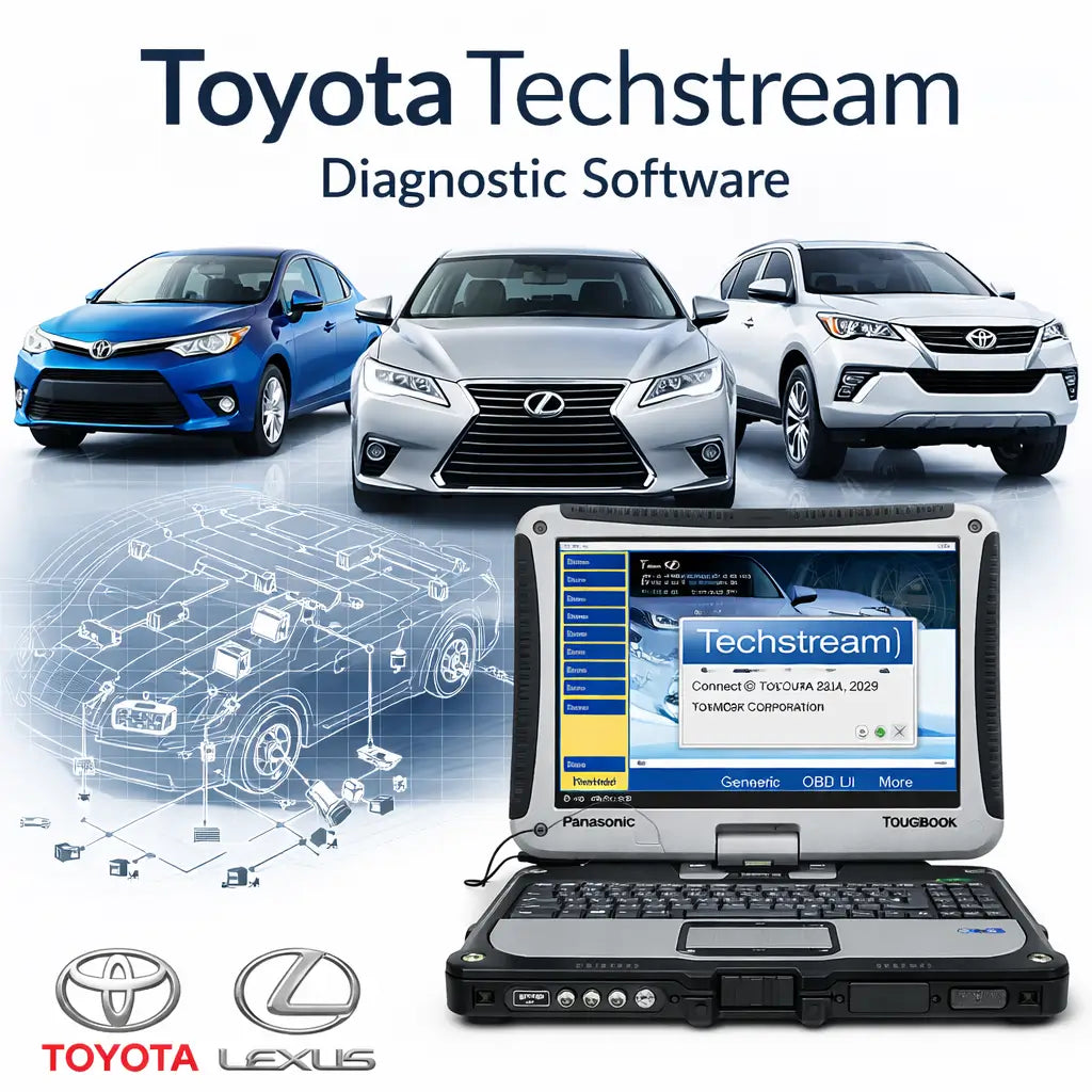 Toyota Techstream V18.00.008 Diagnostic Software – OEM Toyota / Lexus / Scion Dealer Tool with Calibration Files | Genuine Activation Key