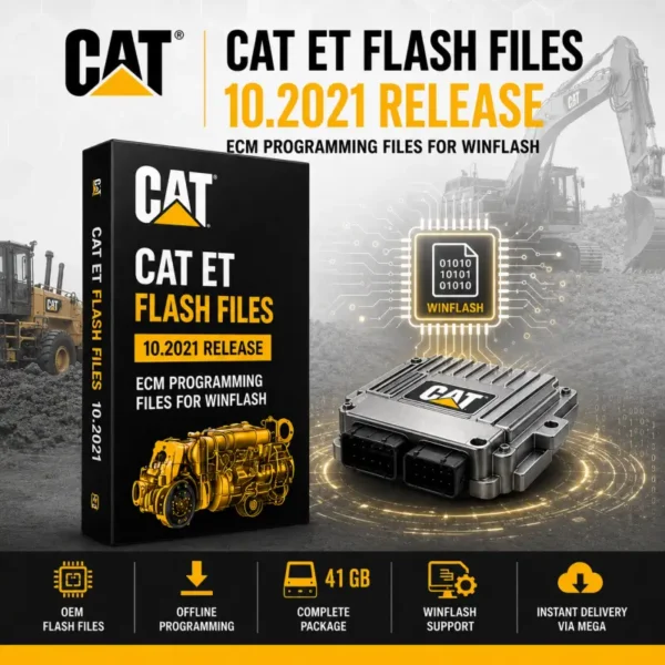 Caterpillar CAT ET Flash Files 10.2021 release for ECM programming and WinFlash support