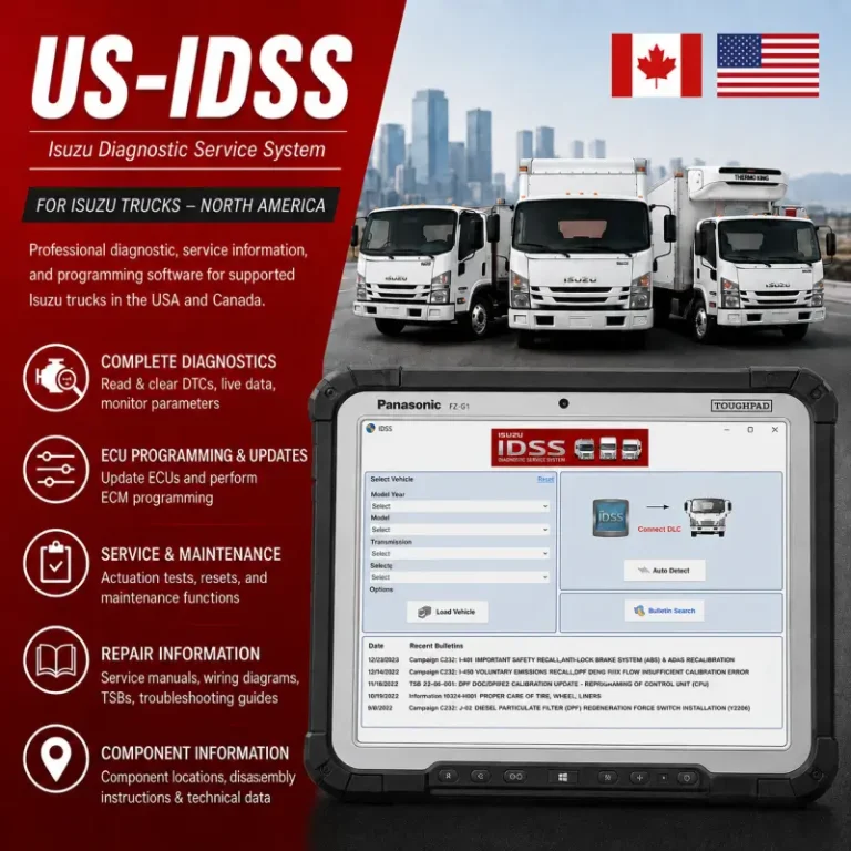 Isuzu-Diagnostic-Service-System-US-IDSS-Software-For-Isuzu-North-America-Market