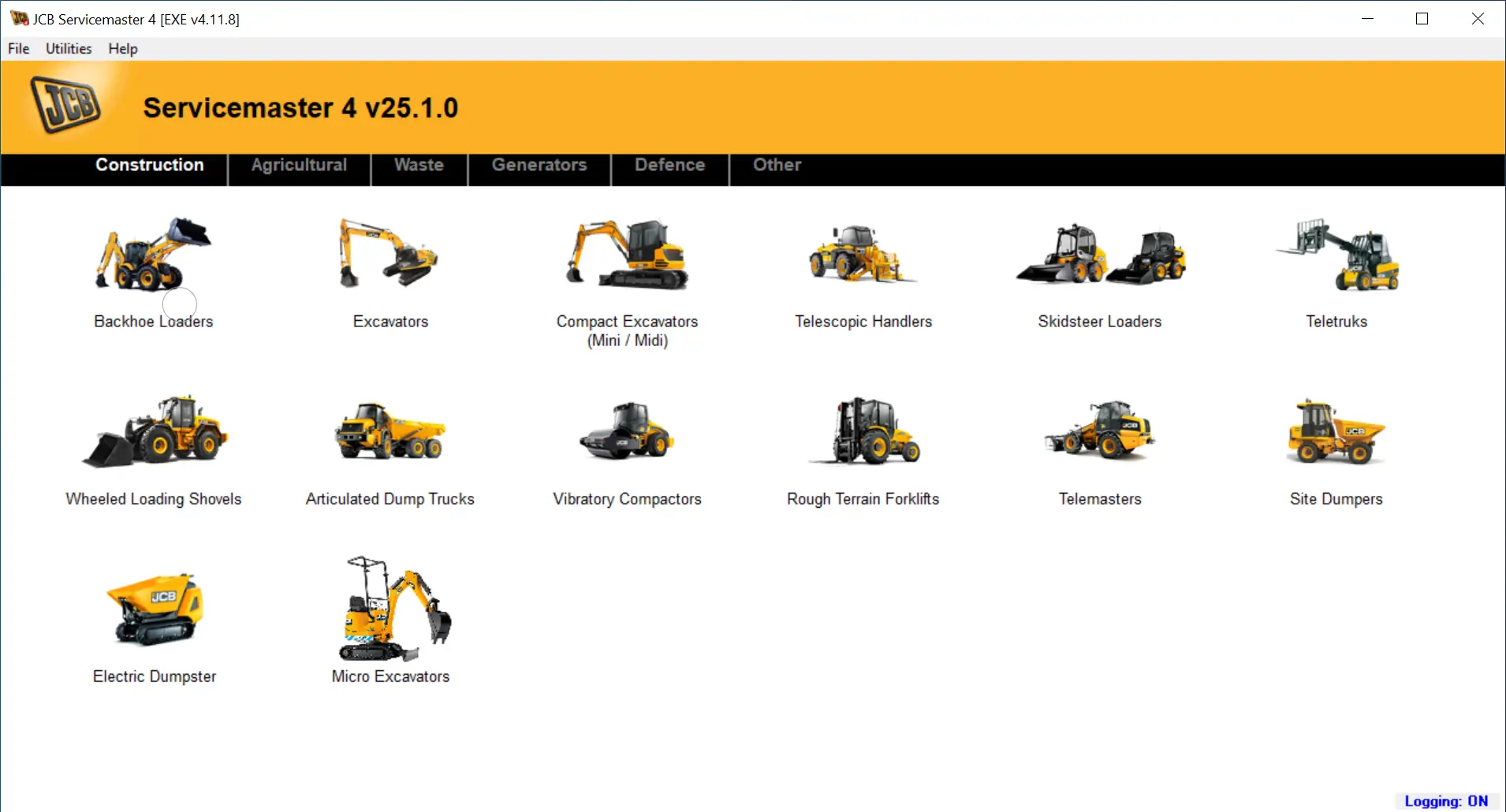 JCB ServiceMaster 4 OEM diagnostic software for tractors