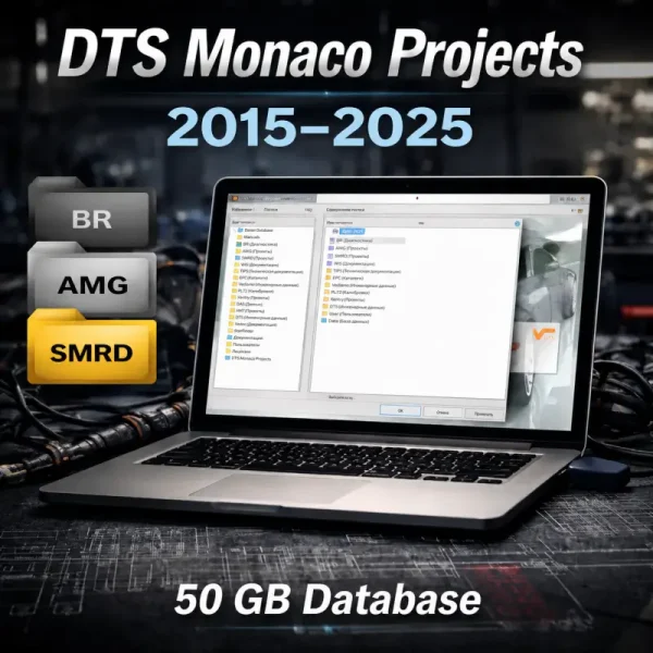 DTS Monaco Projects Database 2015–2025 50GB for Mercedes-Benz